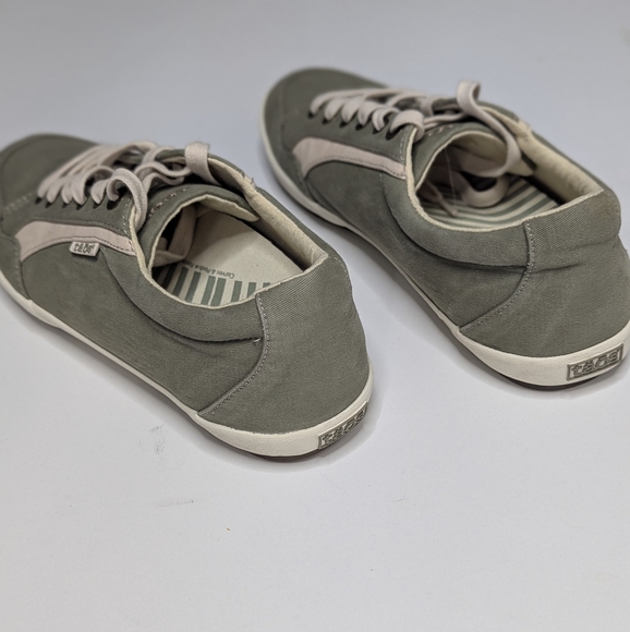 TAOS Shooting Star Sporty Canvas Everyday Sneaker in Sage Sz 10 - Picture 7 of 13